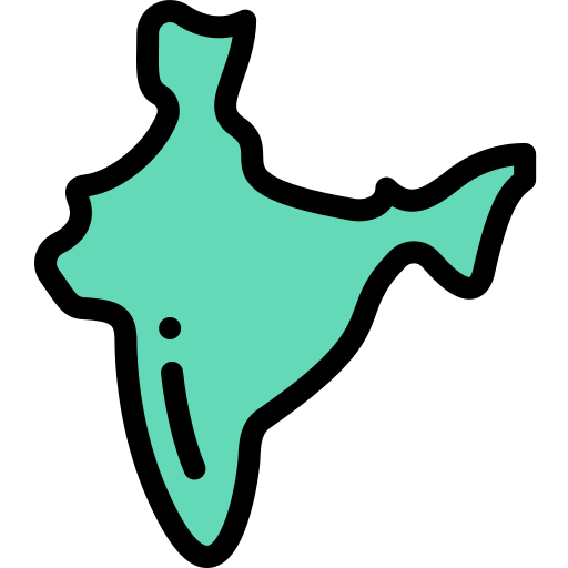 インド Detailed Rounded Lineal color icon