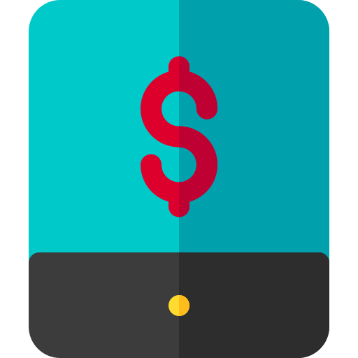 pago en línea Basic Rounded Flat icono