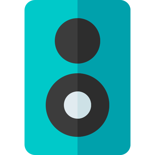 głośnik Basic Rounded Flat ikona