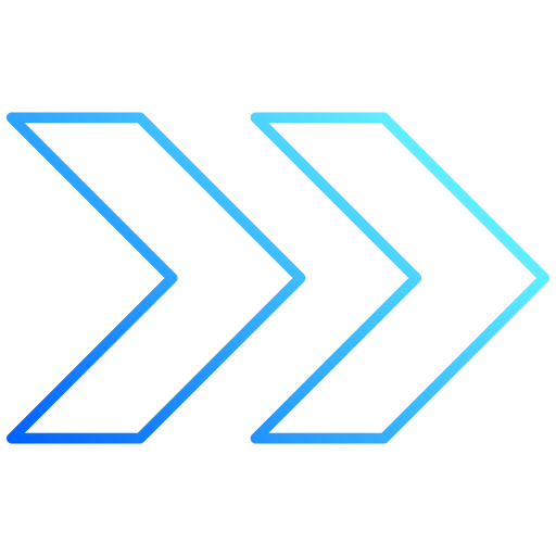 flecha correcta Generic gradient outline icono