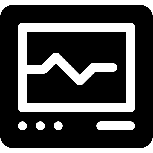 cardiogram Basic Rounded Filled icoon