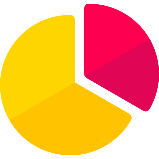 Gráfico circular Basic Rounded Flat icono