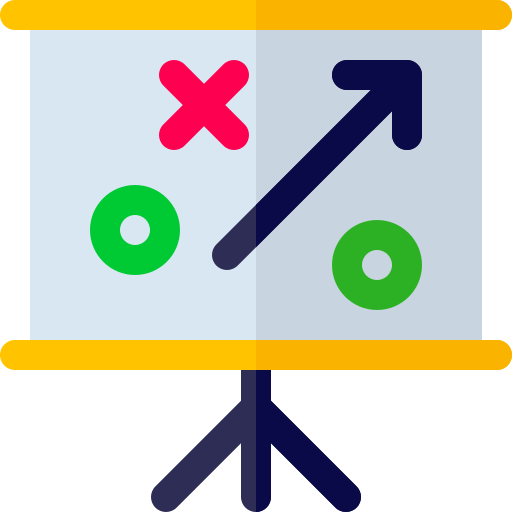 전략 Basic Rounded Flat icon