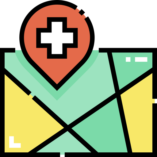 Hospital Detailed Straight Lineal color icon