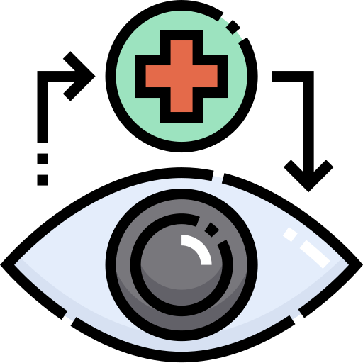 oftalmologia Detailed Straight Lineal color icona