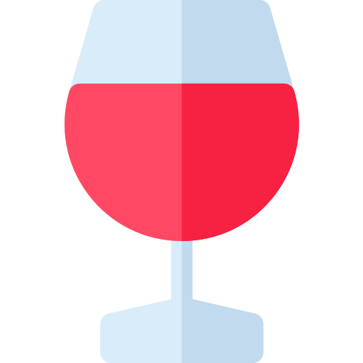 Copo de vinho Basic Rounded Flat Ícone