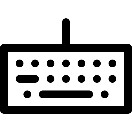 tastatur Basic Rounded Lineal icon