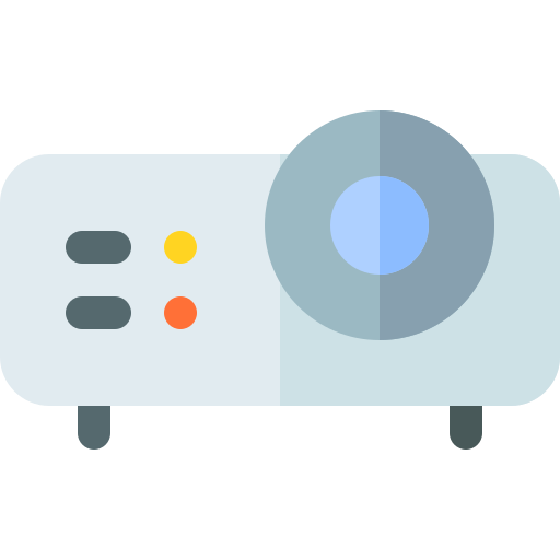 Proyector Basic Rounded Flat icono