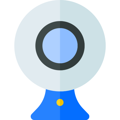 Cámara web Basic Rounded Flat icono