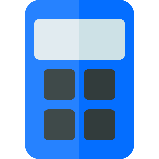 Calculadora Basic Rounded Flat icono