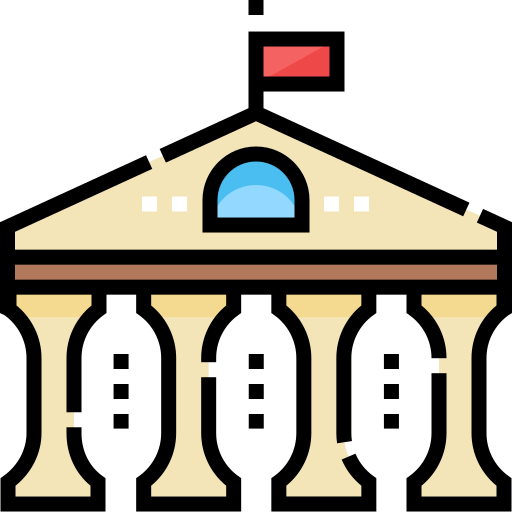 대학 Detailed Straight Lineal color icon