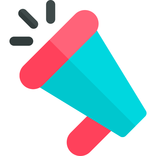 Megaphone Basic Rounded Flat icon