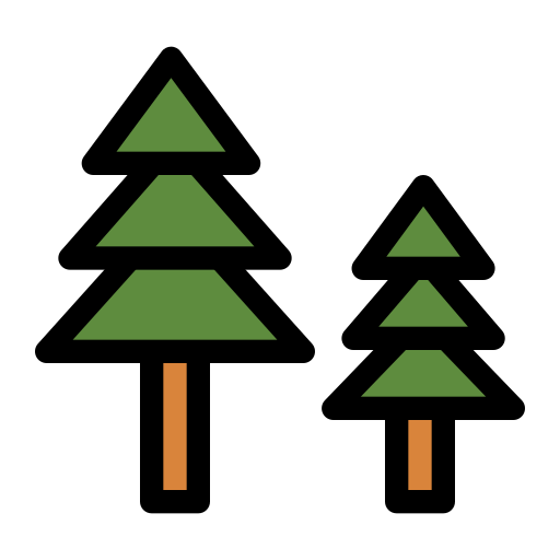 Pine Generic color lineal-color icon