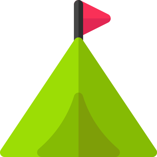 Camping Basic Rounded Flat icon