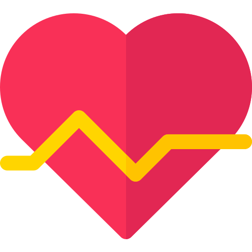 frequenza cardiaca Basic Rounded Flat icona