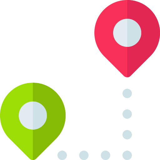 distanza Basic Rounded Flat icona