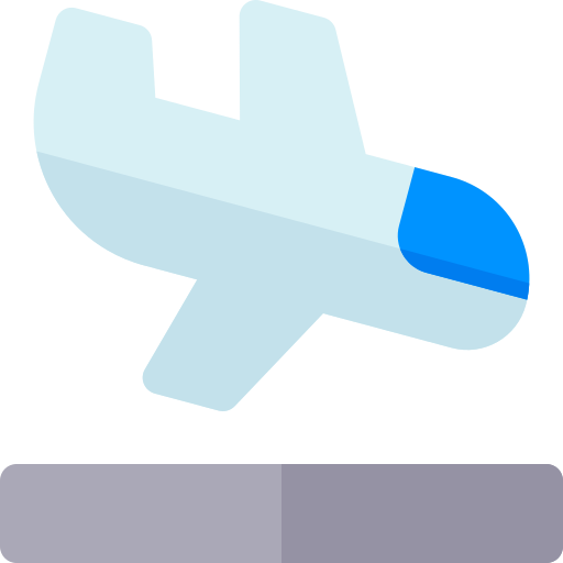Aterrizaje Basic Rounded Flat icono