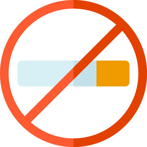 Proibido fumar Basic Rounded Flat Ícone