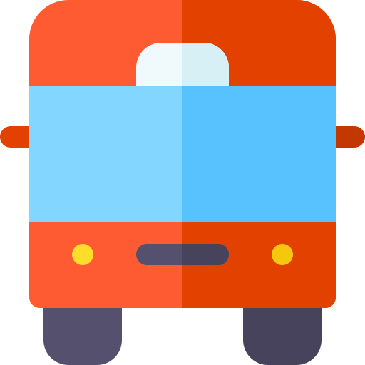 autobus Basic Rounded Flat Icône