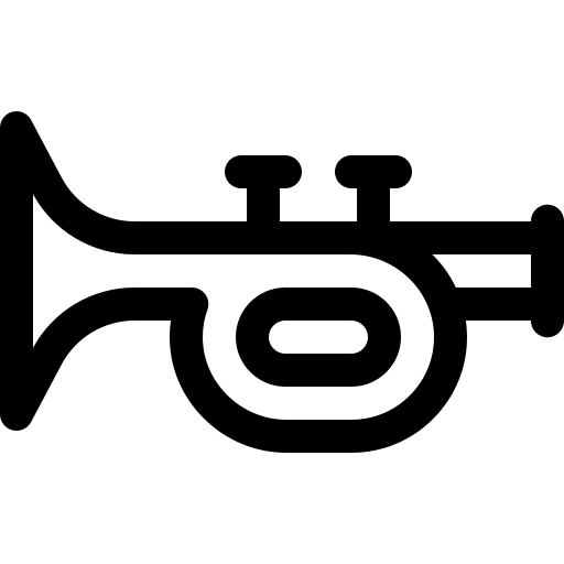 Trombeta Basic Rounded Lineal Ícone