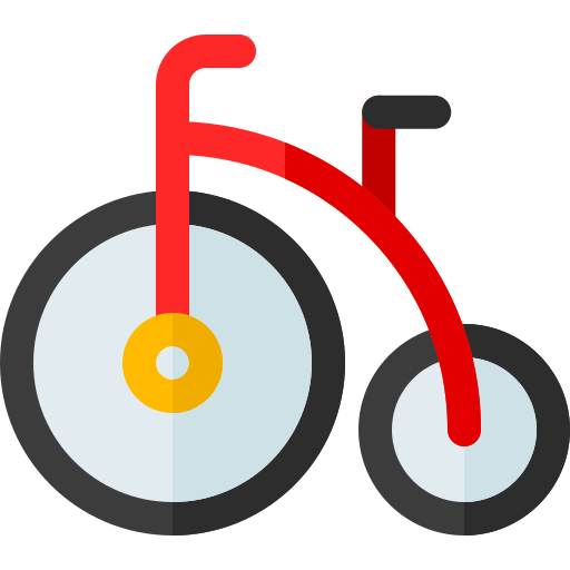 vélo Basic Rounded Flat Icône