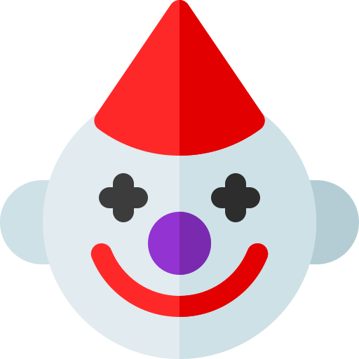 Clown Basic Rounded Flat icon