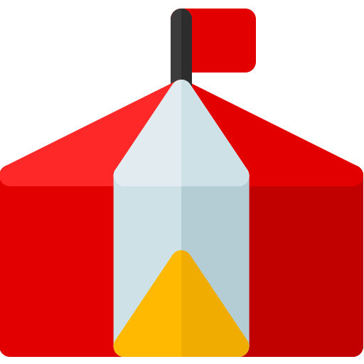 서커스 텐트 Basic Rounded Flat icon