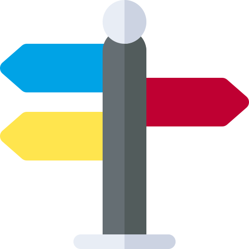 Poste indicador Basic Rounded Flat icono