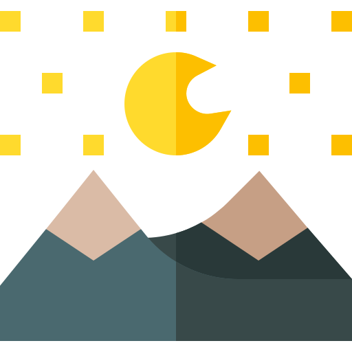 krajobraz Basic Straight Flat ikona