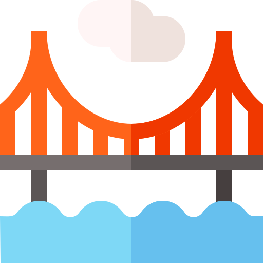 Abril bridge Basic Straight Flat icon