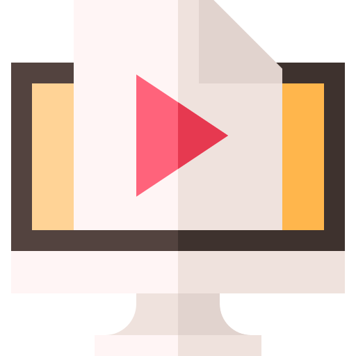 Video tutorial Basic Straight Flat icon
