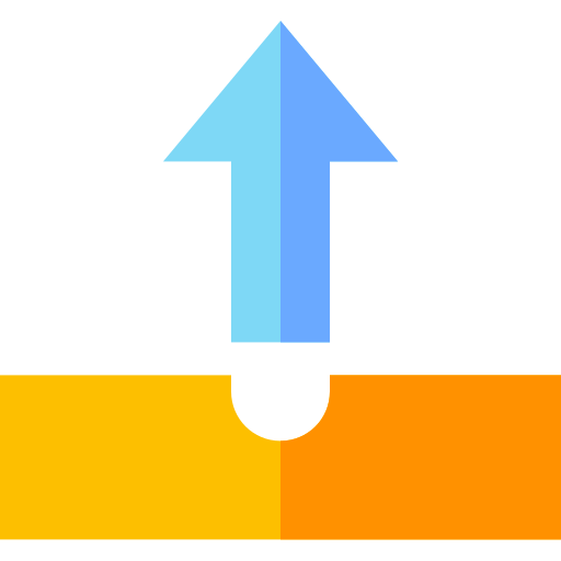 Upload Basic Straight Flat icon