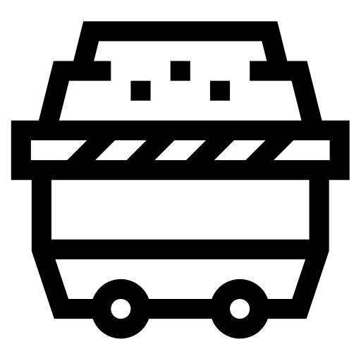 Carrinho Basic Straight Lineal Ícone