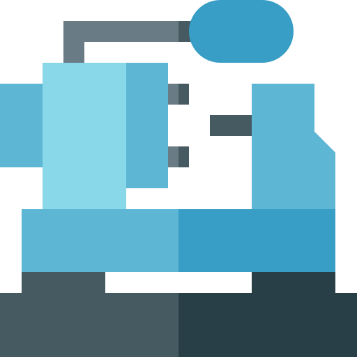 Lathe machine Basic Straight Flat icon