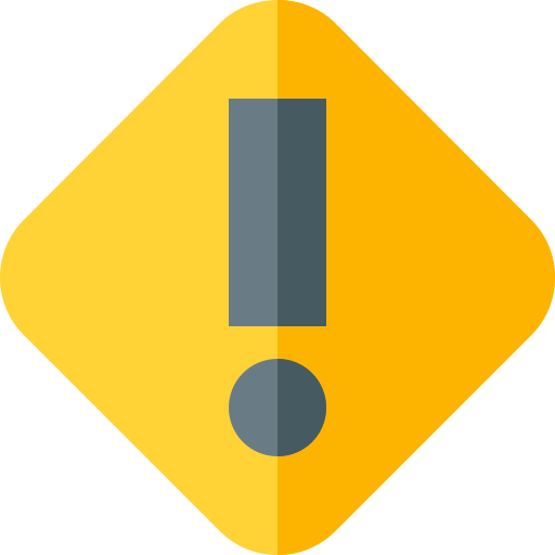 Danger Basic Straight Flat icon