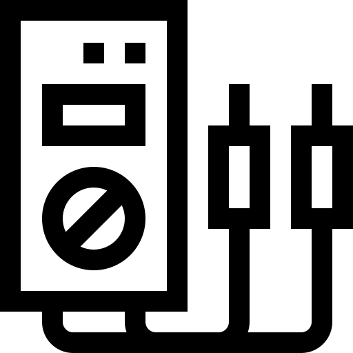 Voltmeter Basic Straight Lineal icon