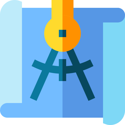 方位磁針 Basic Straight Flat icon