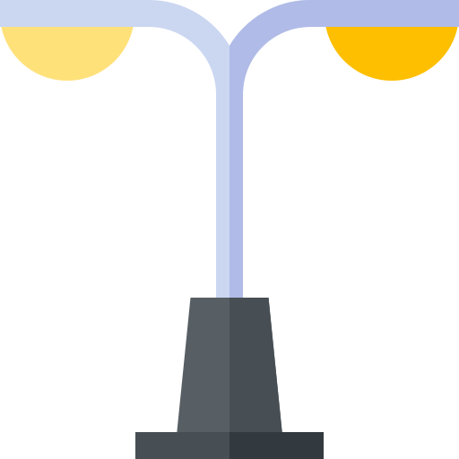 farola Basic Straight Flat icono