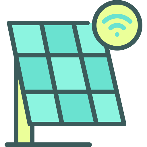 panel solar Generic color lineal-color icono