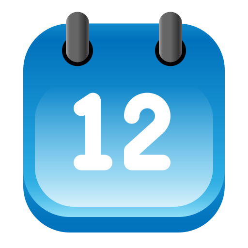 fecha Generic gradient fill icono