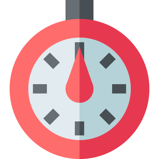 Stopwatch Basic Straight Flat icon