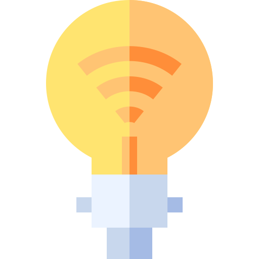 Light bulb Basic Straight Flat icon