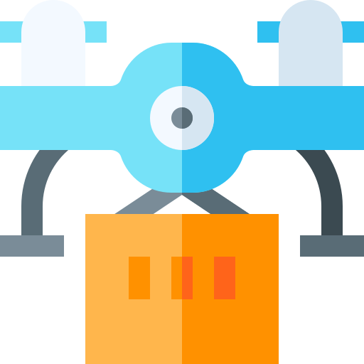 drone Basic Straight Flat icona