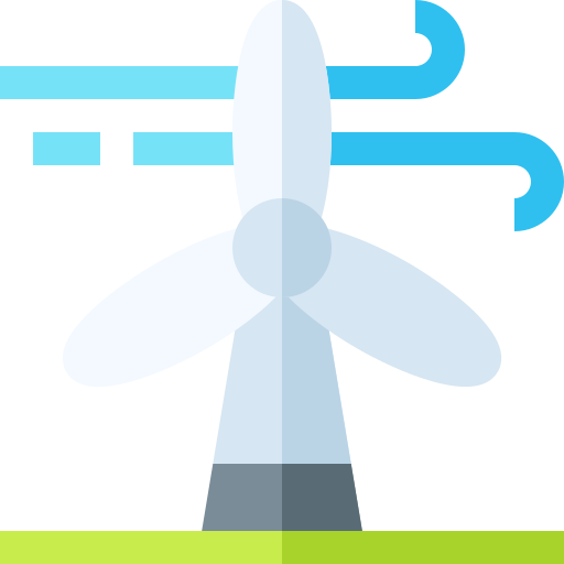 Wind energy Basic Straight Flat icon