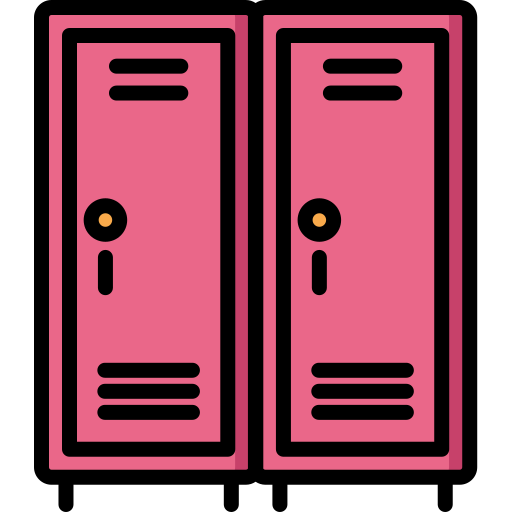 School locker Special Lineal color icon