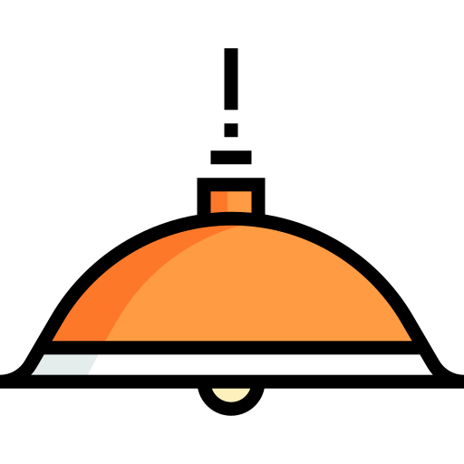 lámpara de techo Detailed Straight Lineal color icono