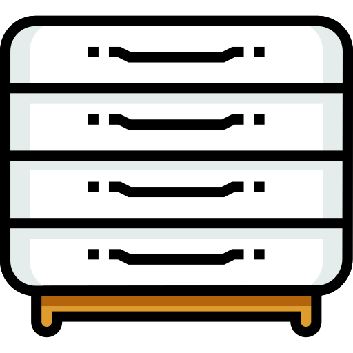 komoda Detailed Straight Lineal color ikona