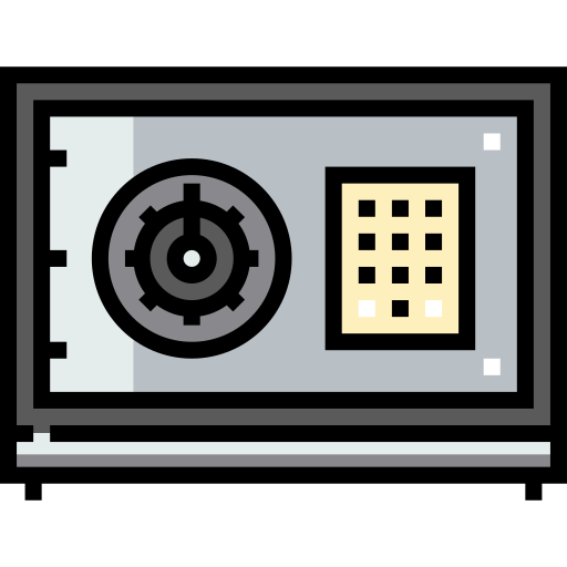 Caja de seguridad Detailed Straight Lineal color icono