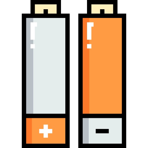 電池 Detailed Straight Lineal color icon