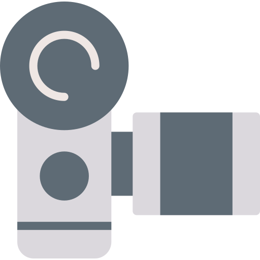 camara de video Generic color fill icono